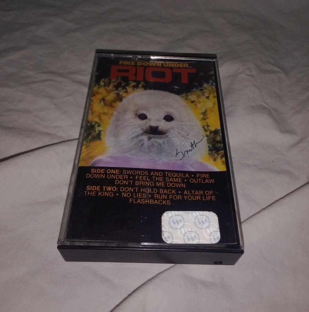 Vintage Riot Fire Down Under Music Cassette Tape 1981 Electra Asylum Records